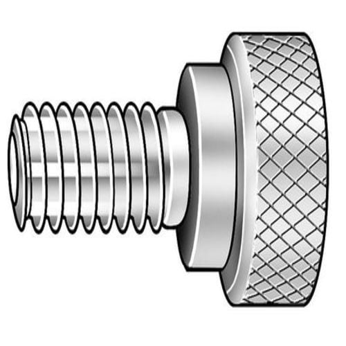18-8 Stainless Steel Thread Size 3/8-16 High-Profile Knurled-Head Thumb Screw 